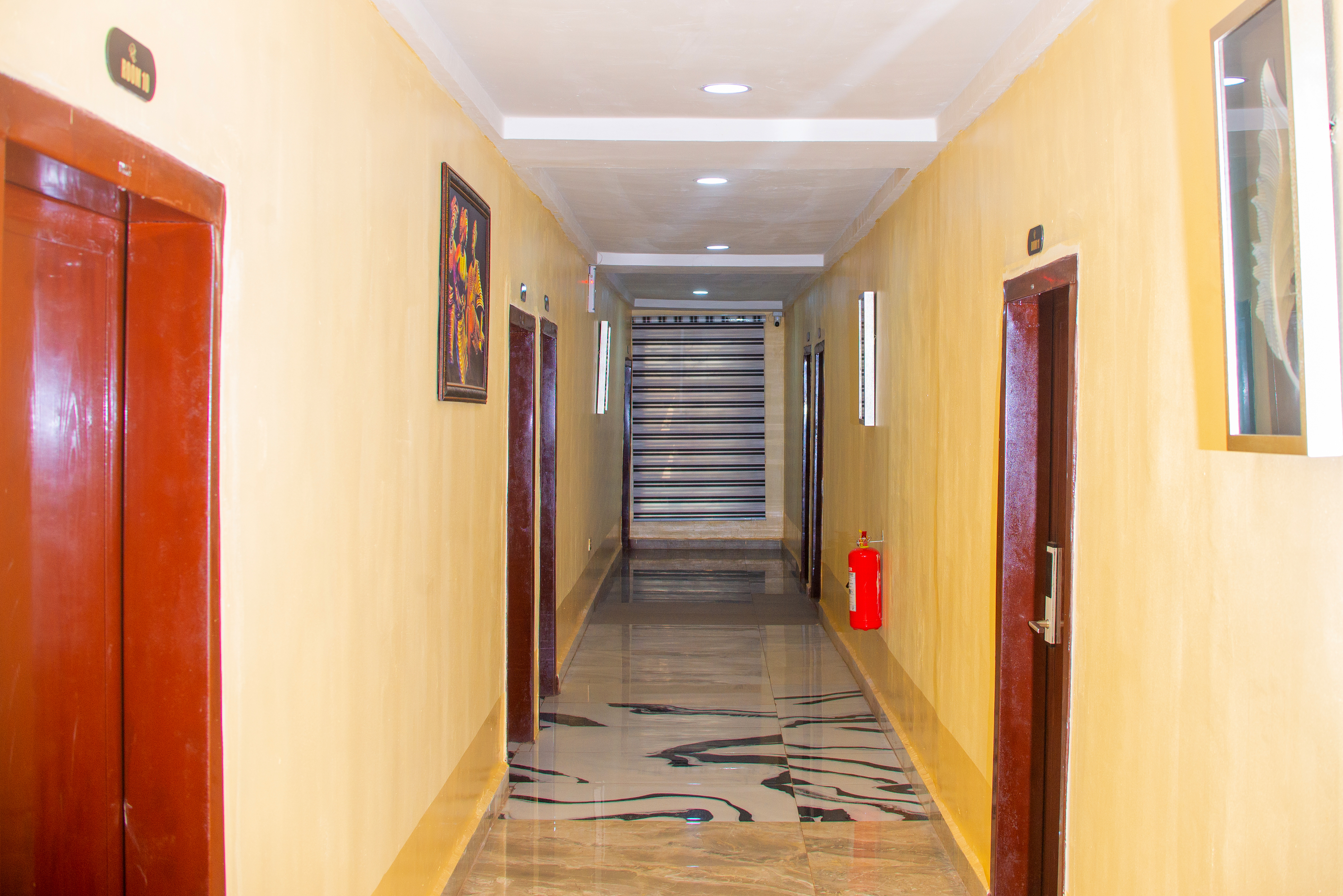 Elegant modern hotel reception